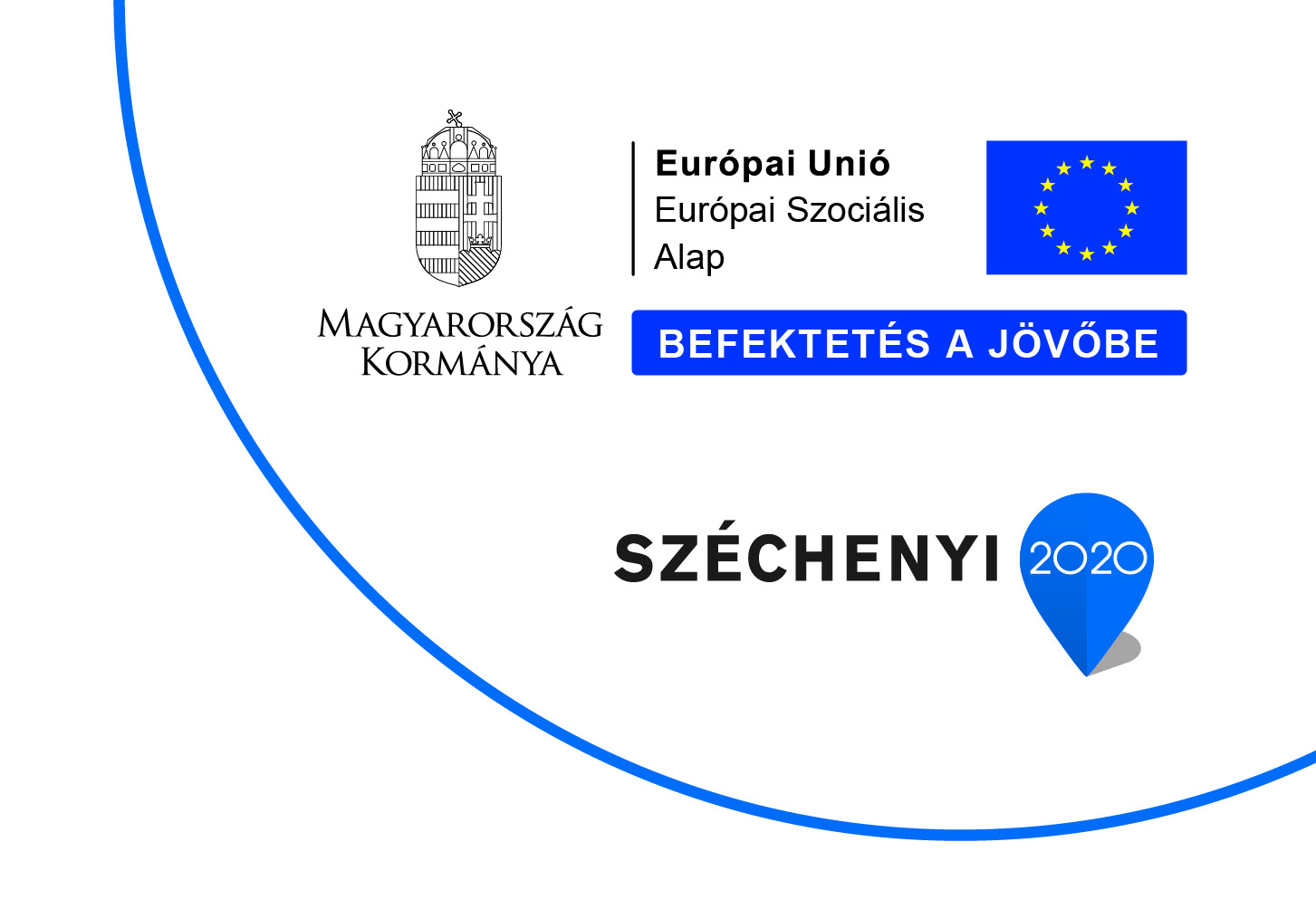 Befektets a jvbe logo - Feliratok: Magyarorszg kormnya, Eurpai Uni Eurpai Szocilis Alap, Szchenyi 2020